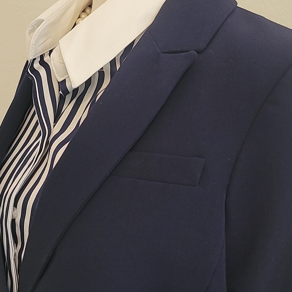 Tommy Hilfiger Women's Navy Blazer - Picture 3 of 8